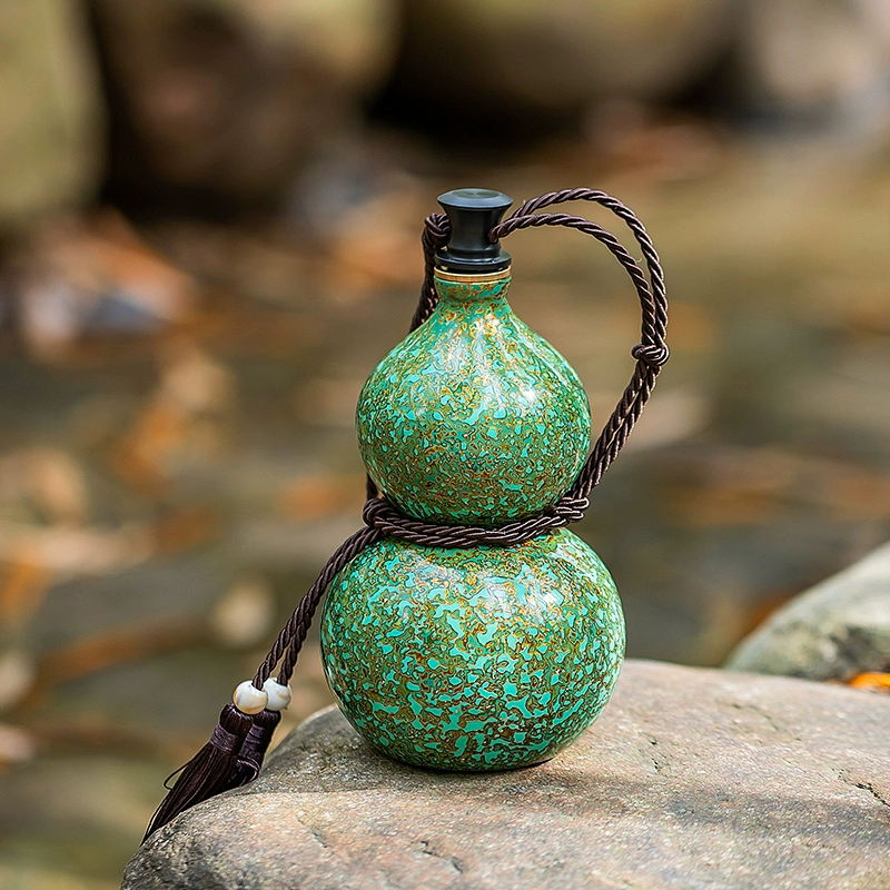 Wuhe Lacquer Gourd Wine Pot – Handcrafted Symbol of Personal Wealth & Summer Elegance Aoao Toys