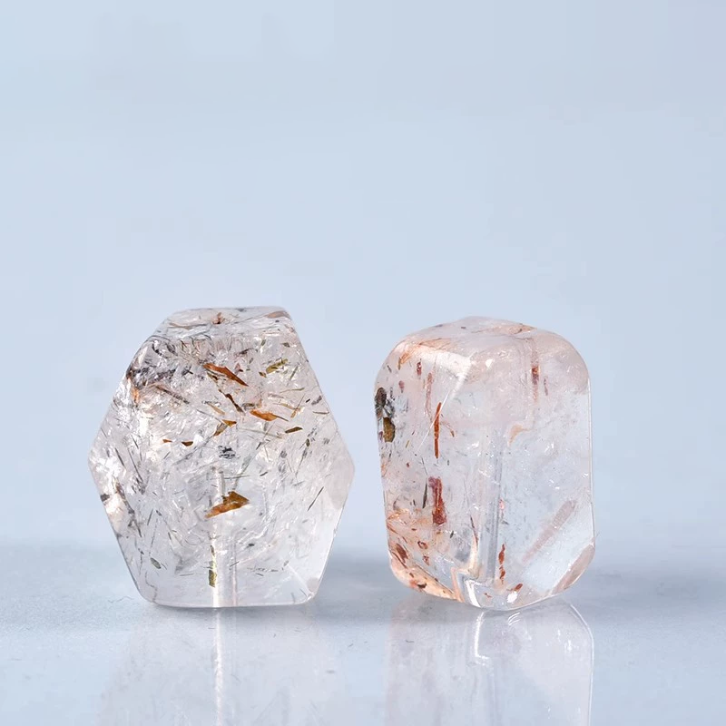 🌟【DIY Crystal Accessory】12mm Black Gold Super Seven Crystal Bead • Handcrafted Natural Gemstone for Jewelry Making - Aoao Toys