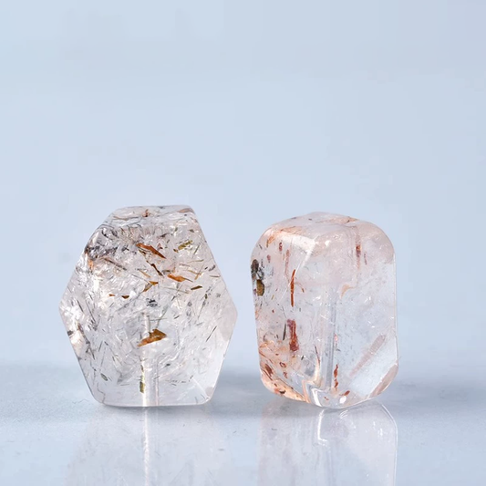🌟【DIY Crystal Accessory】12mm Black Gold Super Seven Crystal Bead • Handcrafted Natural Gemstone for Jewelry Making - Aoao Toys