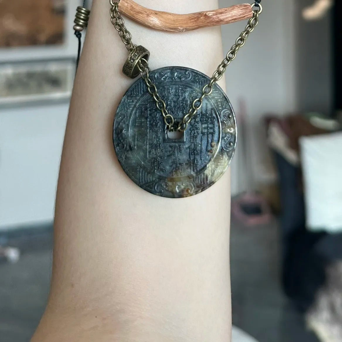 New Chinese-Style Adjustable Necklace · Tibetan Mountain Ghost Forest Amulet Jewelry Aoao Toys