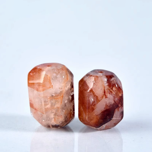 🌟【DIY Crystal Accessory】12mm Red Flower Agate Bead • Handcrafted Natural Gemstone for Jewelry Making - Aoao Toys