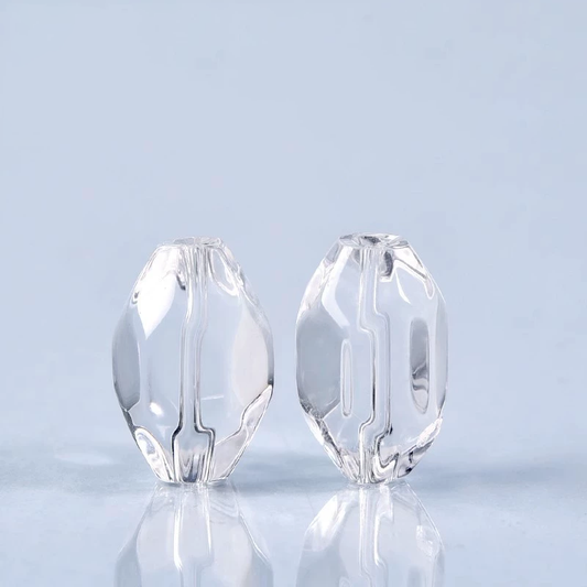 🌟【DIY Crystal Accessory】12mm Clear Quartz Bead • Handcrafted Natural Gemstone for Jewelry Making - Aoao Toys