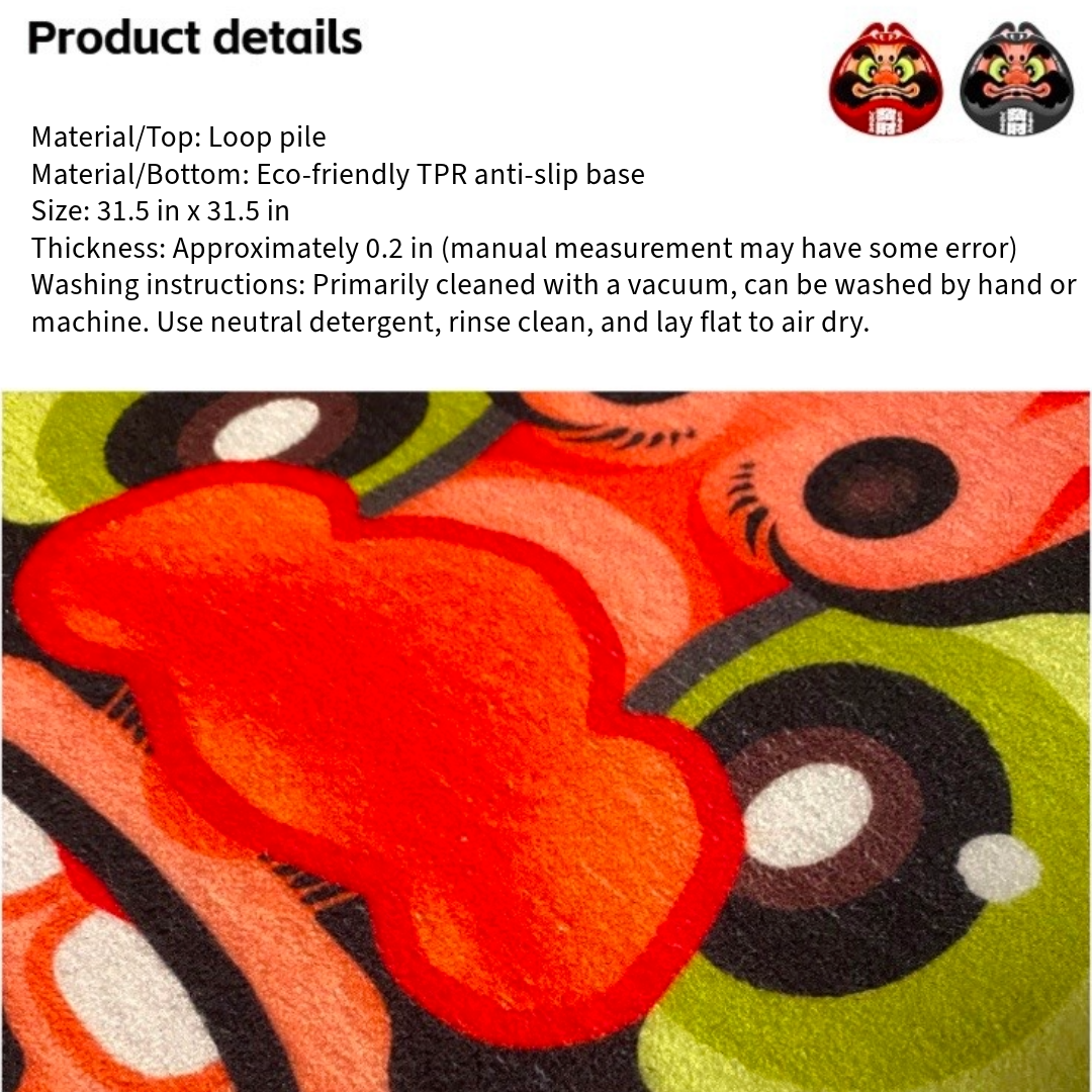 Damo TWO (Rabbit) Rug – Original Designer Illustration Aoao Toys