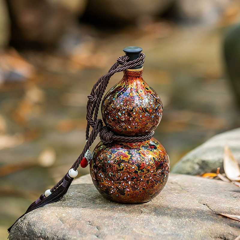 Wuhe Lacquer Gourd Wine Pot – Handcrafted Symbol of Personal Wealth & Summer Elegance Aoao Toys
