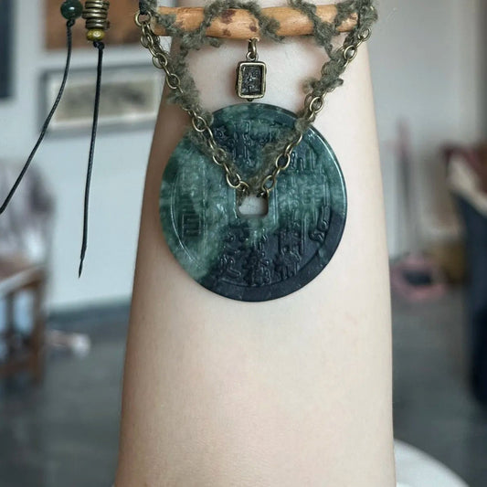 New Chinese-Style Adjustable Necklace · Tibetan Mountain Ghost Forest Amulet Jewelry Aoao Toys